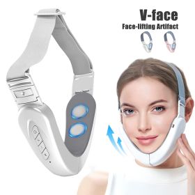 Vibration Massage V Face Beauty Instrument (Option: White English-English Version)